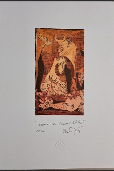 92. Guernica de Picasso (detalle de toro)